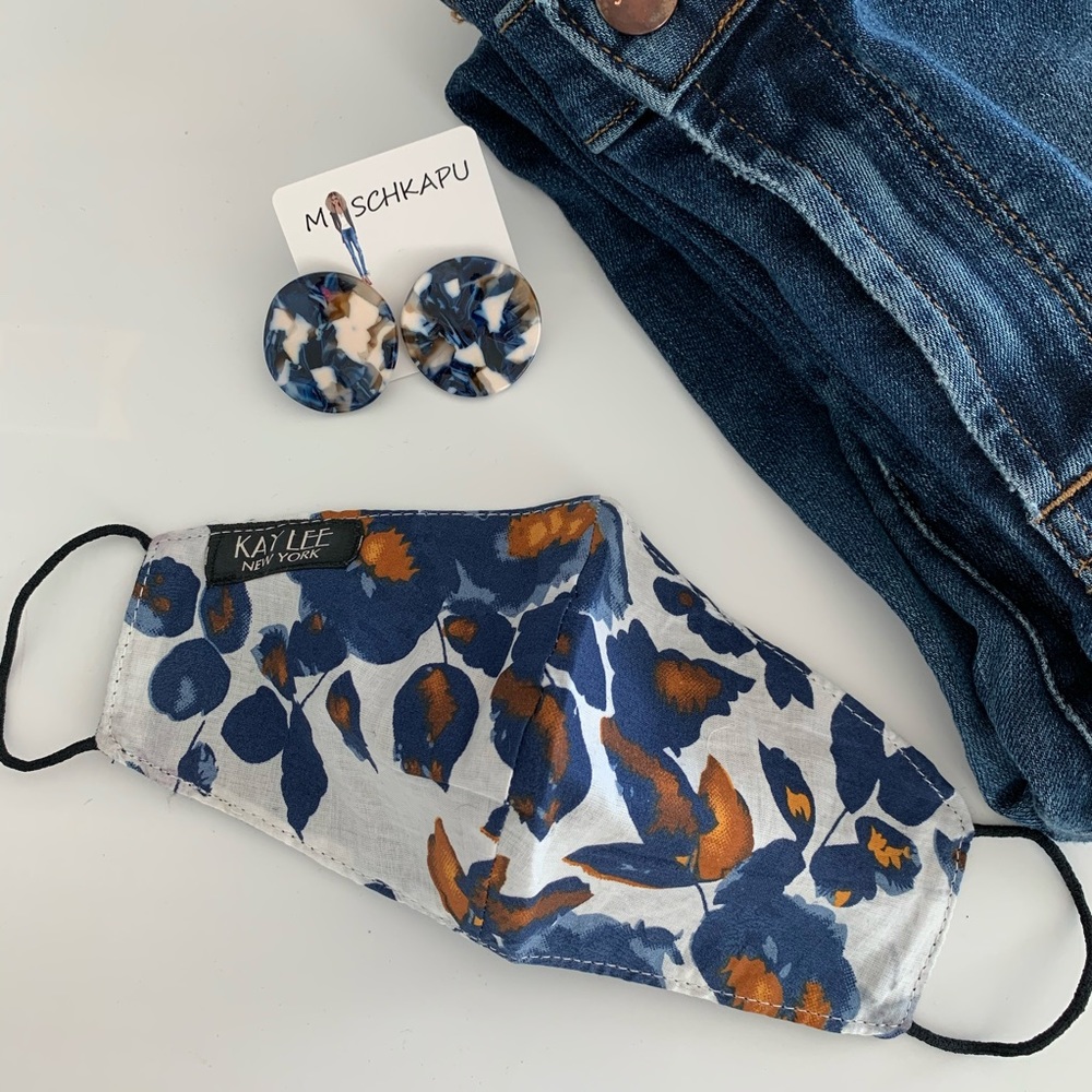 Denim Pattern Face Mask - Picture 5 of 6